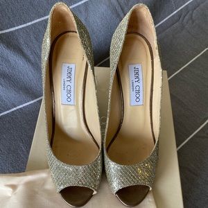 Jimmy Choo Glitter Bello Wedge